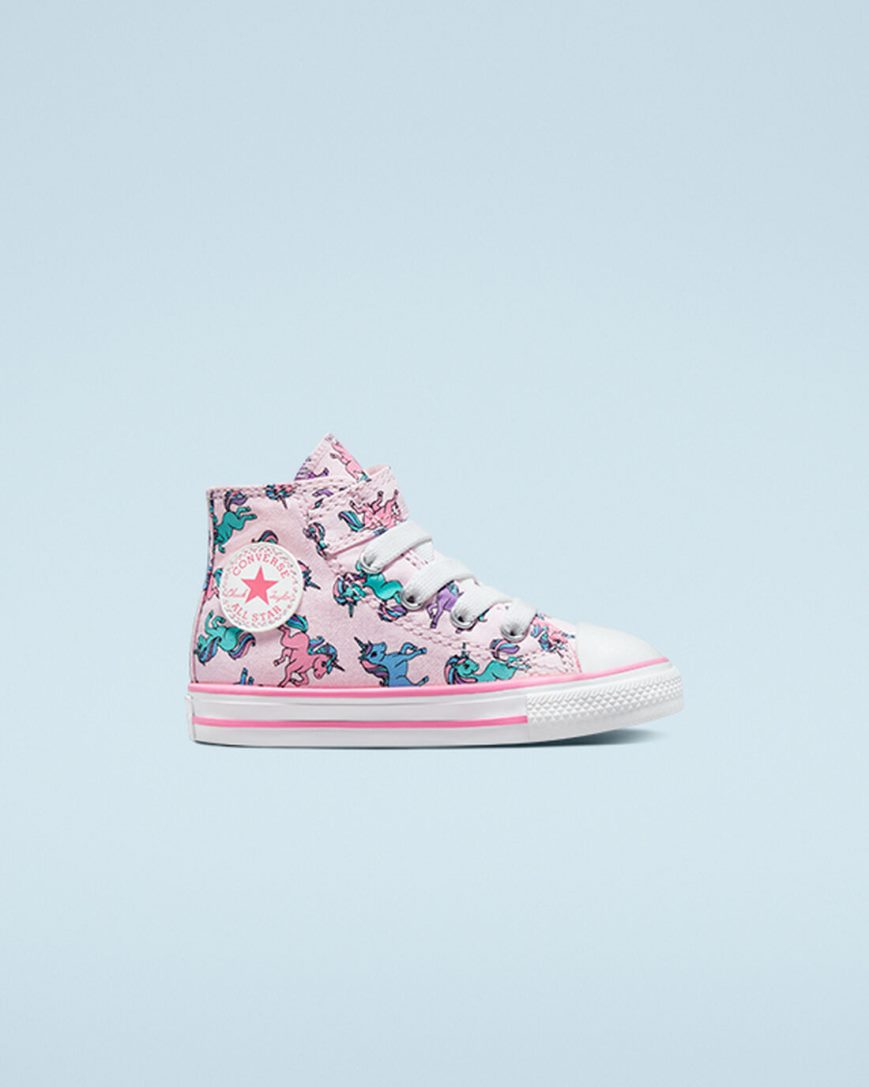 Dívčí Boty Vysoké Converse Chuck Taylor All Star Easy-On Unicorns Růžové Blankyt | CZ MHRZ58